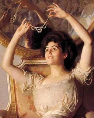 The String of Pearls by William McGregor Paxton